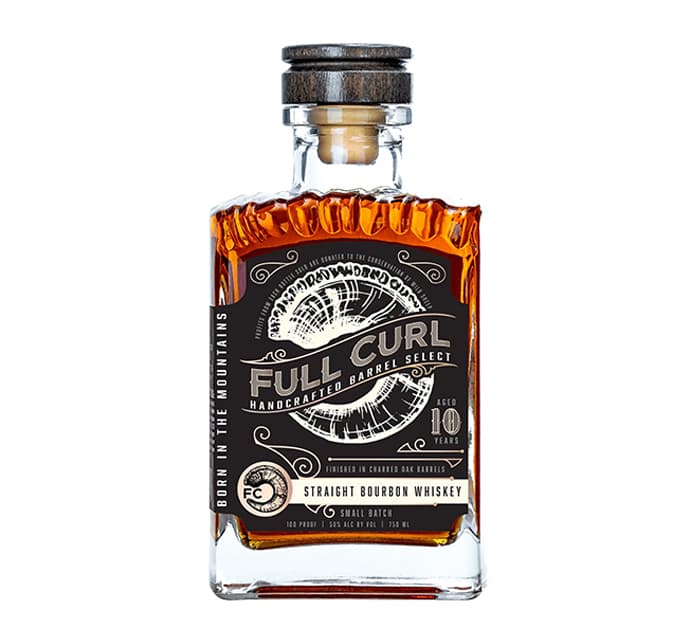 Full Curl 10 Year Straight Bourbon Cask Proof
