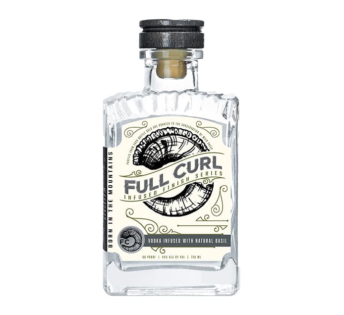 Full Curl Vodka Infused with Natural Basil