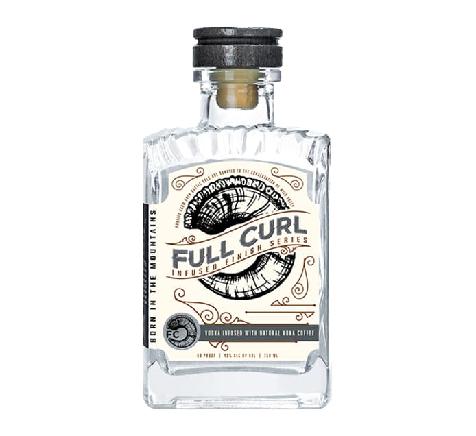 Full Curl Vodka Infused with Natural Kona Coffee