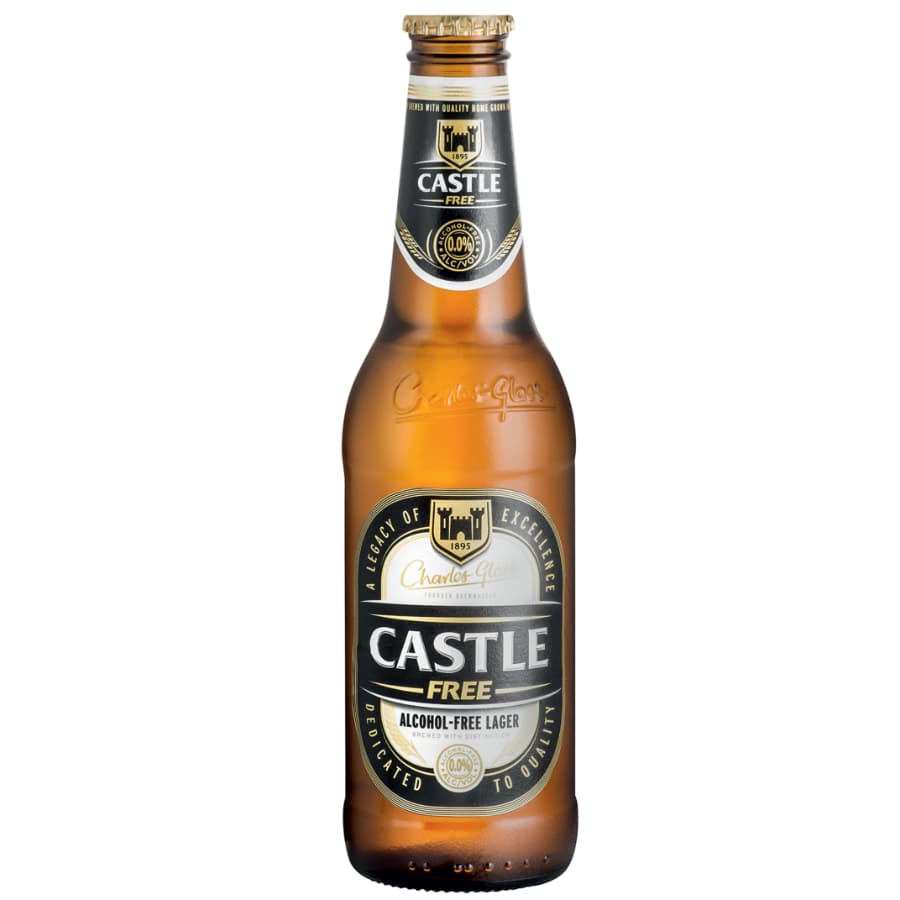 Castle Free Alcohol-Free Lager 330ml bottle