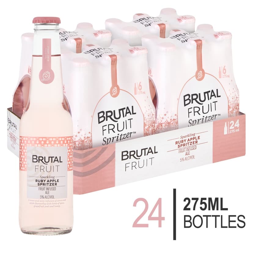 Brutal Fruit Ruby Apple Spritzer (Case) 24 Bottles